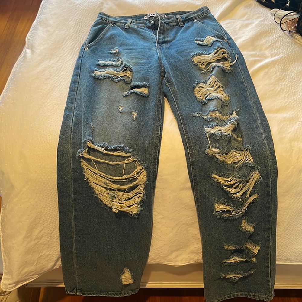 Gateless jeans